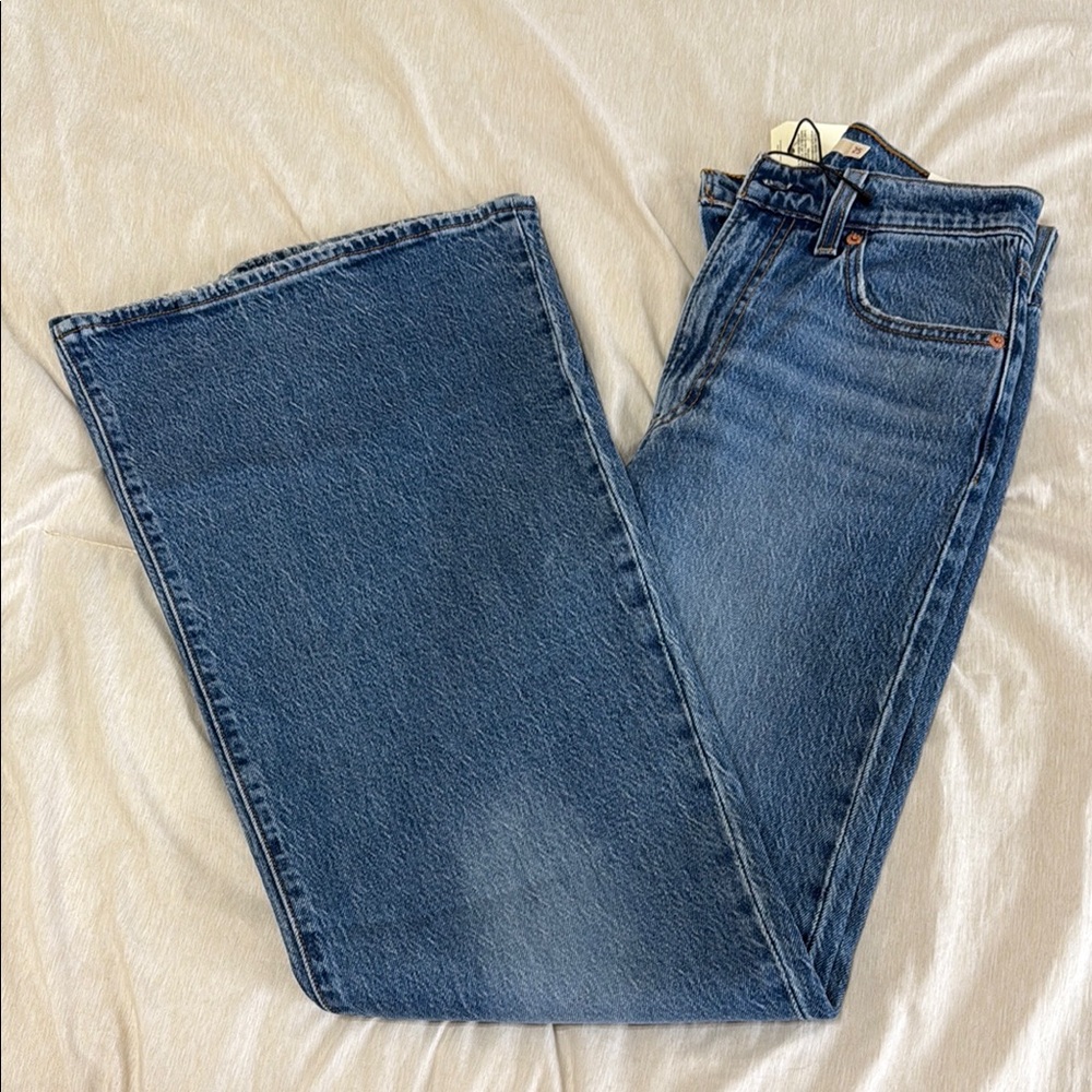 COPY - Levi's Blue Flare Wide Leg Jeans